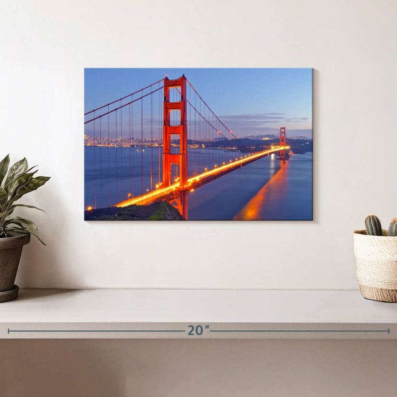 Lilie Golden Gate Bridge, paysage marin, H 8 po x l 12 po