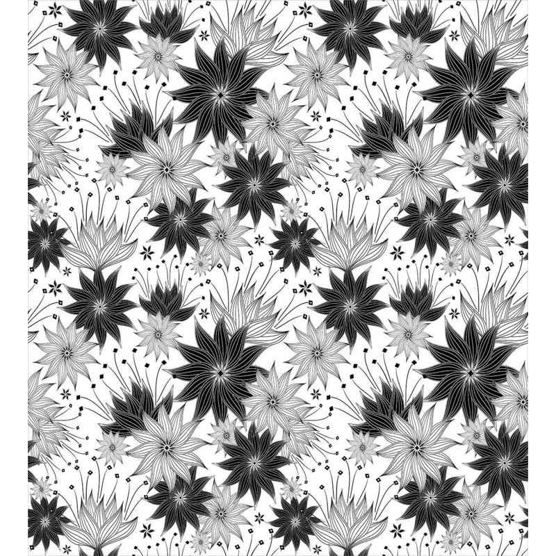 Cottage Americana Polyester Floral Duvet Cover, King Duvet Cover + 2 Shams