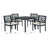 St. Mark"s Place 4 - Person Acacia Wood Patio Dining Set with Square Table , Cushions Included-848933005