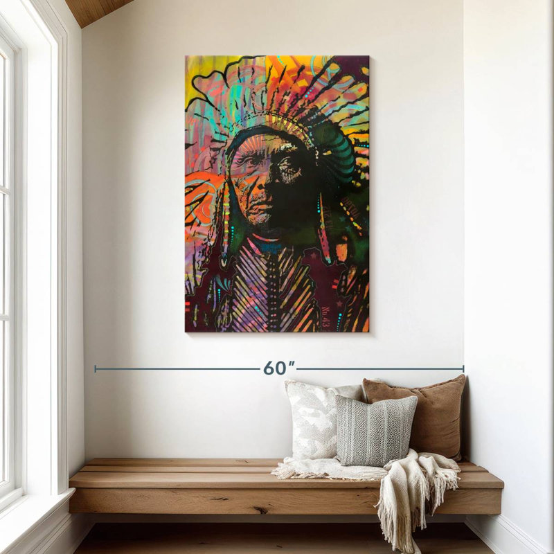 Amérindien Leisha I, H 45 po x l 30 po