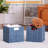 Wicker Basket, Set Of 2 Hand-Woven Paper Rope Storage Baskets For Organizing, Foldable Cubby Storage Bins, 11 Inch Large Wicker Storage Basket, Square Baskets Cube Storage Organizer-1436917756