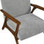 Structure contemporaine en bois d'hévéa et tissu d'ameublement de Chenille-781714078