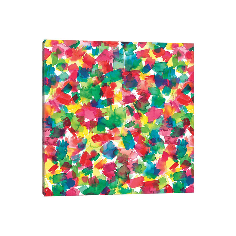 Spring Colors Multicolored by Ninola Design - Wrapped Canvas Gallery-Wrapped Canvas Giclée, 30.48 cm H x 30.48 cm W