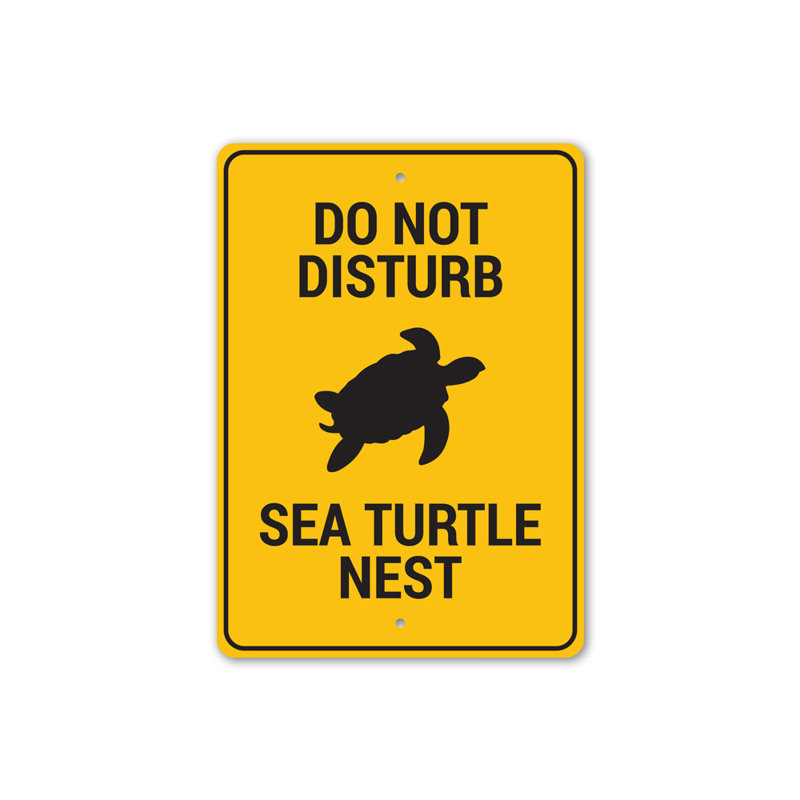 Signe de nid de tortue de mer, H 18 po x l 12 po x P 0,06 po