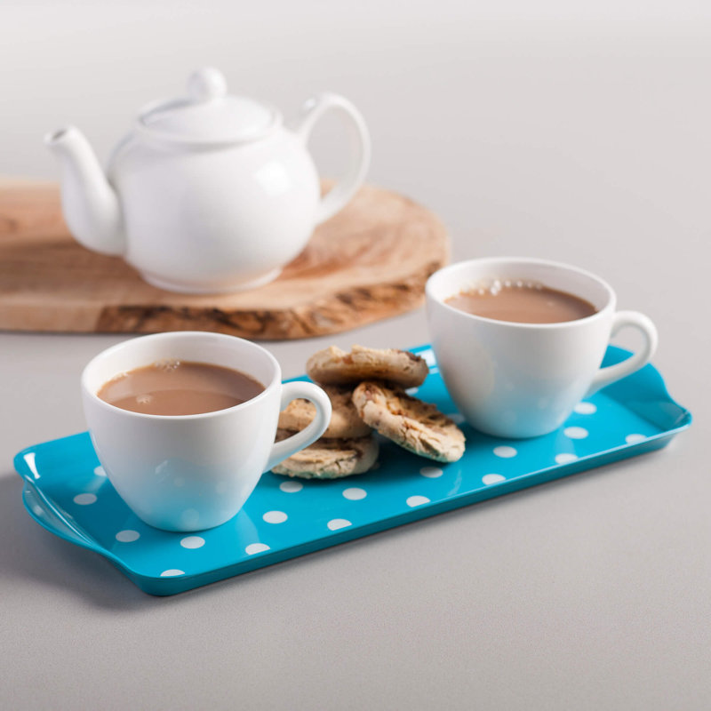 Melamine Sandwich Serving Tray, Aqua