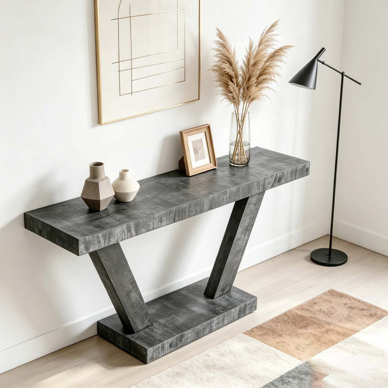 Console 60 pouces, Noir antique