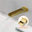 Système de douche mural 10 pouces avec robinet de baignoire cascade, robinet de douche à poignée simple, ensemble de garniture de douche à haute pression en laiton avec valve brute-110359266