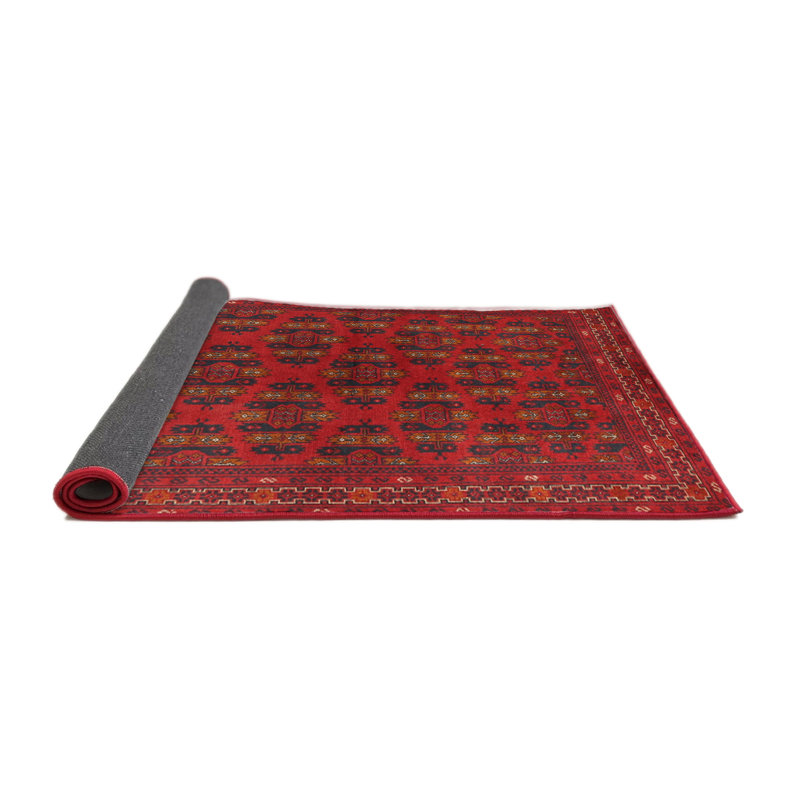 Tapis rouge à motif sud-ouest, Rond 8 pi