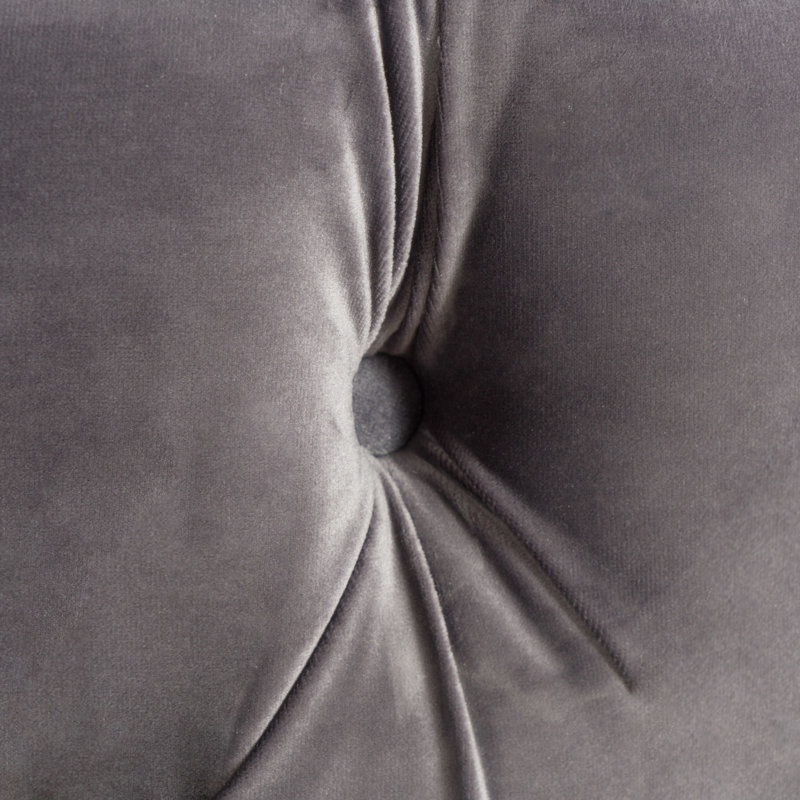 Grey Velvet With Upholstery - And Versatile Comfortable Footstool