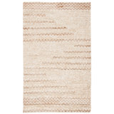 Natura Hand Loomed Wool/Jute/Cotton Chevron Rug in Beige
