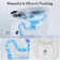 Smart Bidet Toilet Tankless, Auto Open/Close Lid, One-Piece Toilet with Booster Pump, Foot Sensor Open Seat/Close Lid & Flush,Blackout Flush，Elongated Bidet Toilet