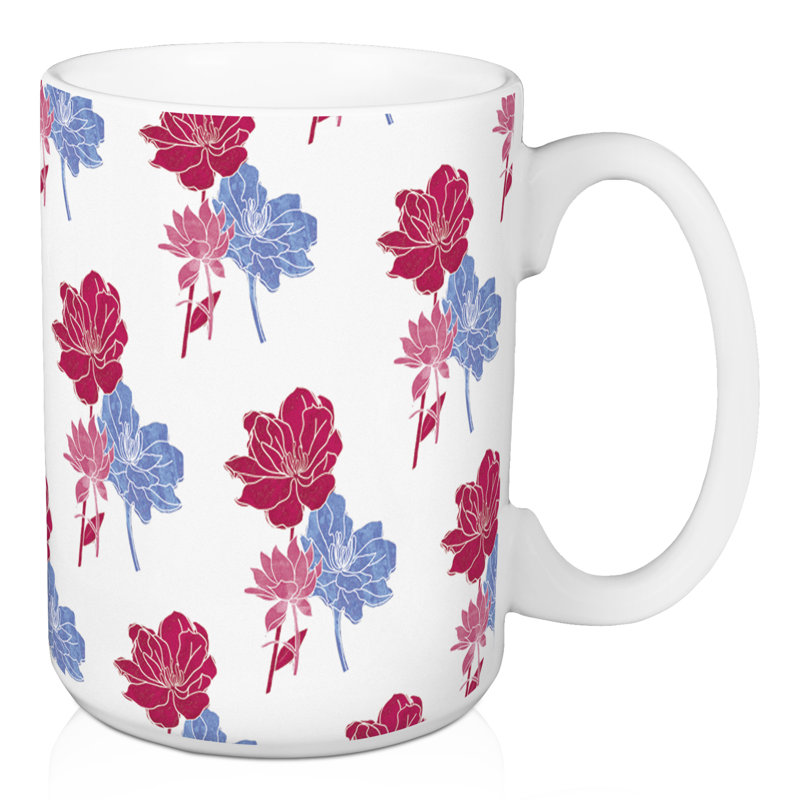 Grande tasse à café floral Damiane