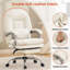 Fauteuil de direction avec repose-pieds, fauteuil de bureau inclinable et pivotant avec support lombaire-129204072