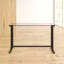 Glass Desk with Pedestal Frame