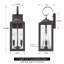 Applique murale d'extérieur 18 po 2 lumières-1396542251