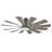 Windflower 12 - Blade Windmill Smart Ceiling Fan with Wall Control and LED Light Kit Included, Works With Alexa and iOS or Android App-32650335-32650334