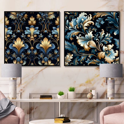 Hubert - ensemble de 2 reproductions de toiles abstraites