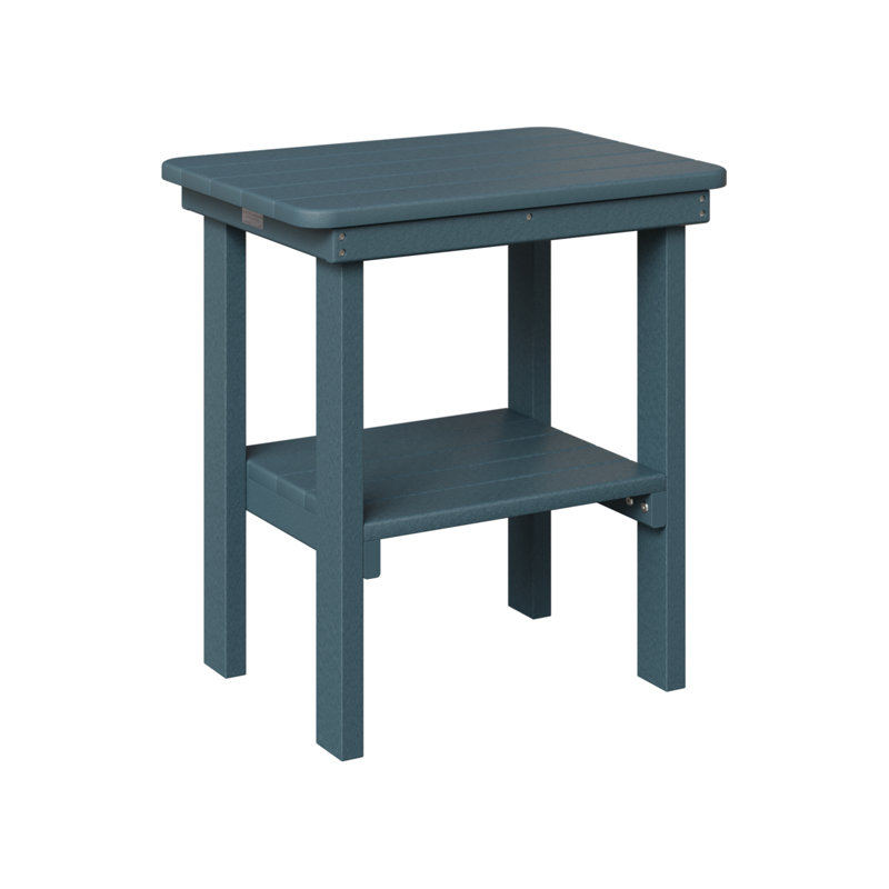 Berlin Gardens Rectangular Table, Slate, 22" H x 15" W x 20.5" D