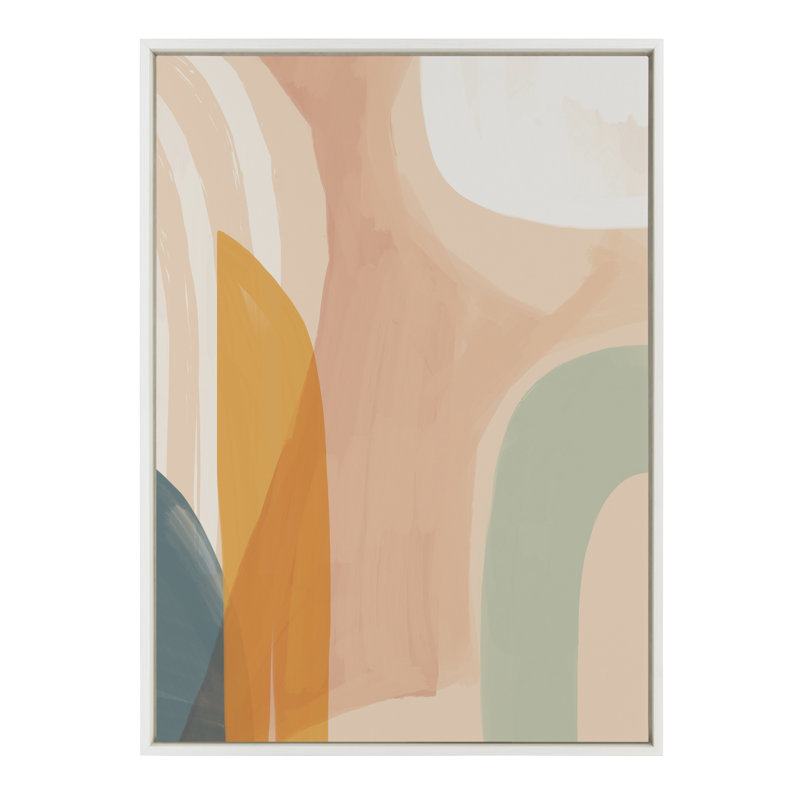 «Sunrise Over Marrakesh» par Kate Aurelia Holloway, reproduction d'art sur toile encadrée, H 38 po x l 28 po, Blanc