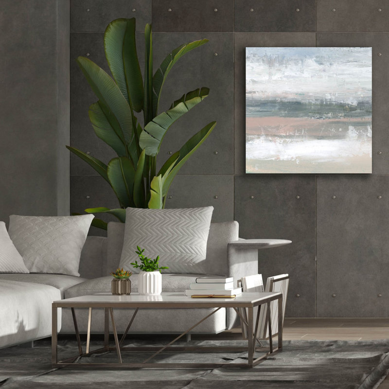  «Pastel Tides 2» par Ethan Harper, art mural sur toile, 37 po x 37 po