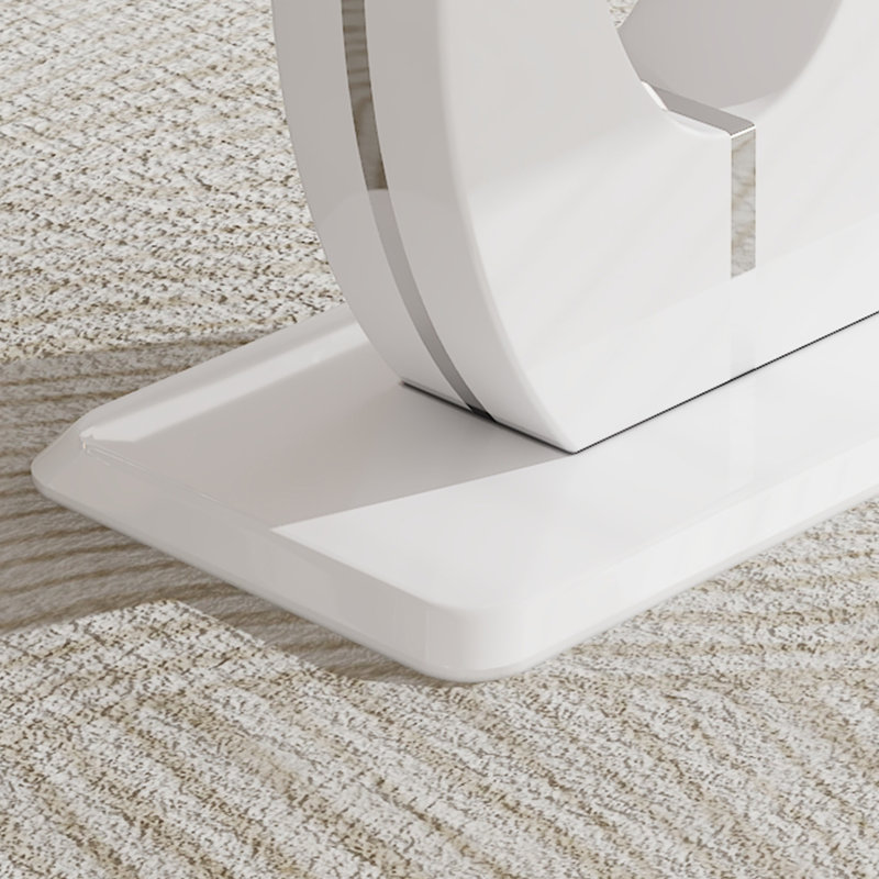 Table de salle à manger Avdain, Blanc