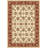 Rectangle: 9'10" x 13'2" - Cambridge Ivory / Red Kashan Rug