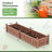 Arlmont & Co. Wooden Raised Garden Bed Outdoor Rectangular Planter Box With Drainage Holes