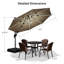 Parasol rond en porte-à-faux 10 pi avec base Lilibeth, beige-1617787763