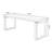 Tan Rectangular Solid Wood desk-109514488
