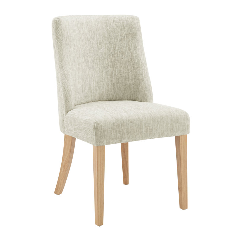 Chappell 19.5'' H Upholstered Parsons Chair, Ivory, Brown
