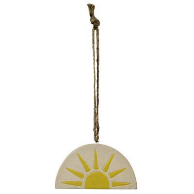 Small Hanging Ceramic Sun