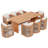 Januita Outdoor Acacia Wood Dining Set-116375422