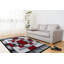 Tapis rouge à motif géométrique Adonia-1895636170