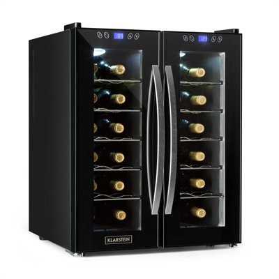 Klarstein Dual Zone 52cm Freestanding 24 Bottle