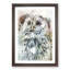 Tawny Owl in Abstract - Picture Frame Graphic Art Print-55729620-55729614