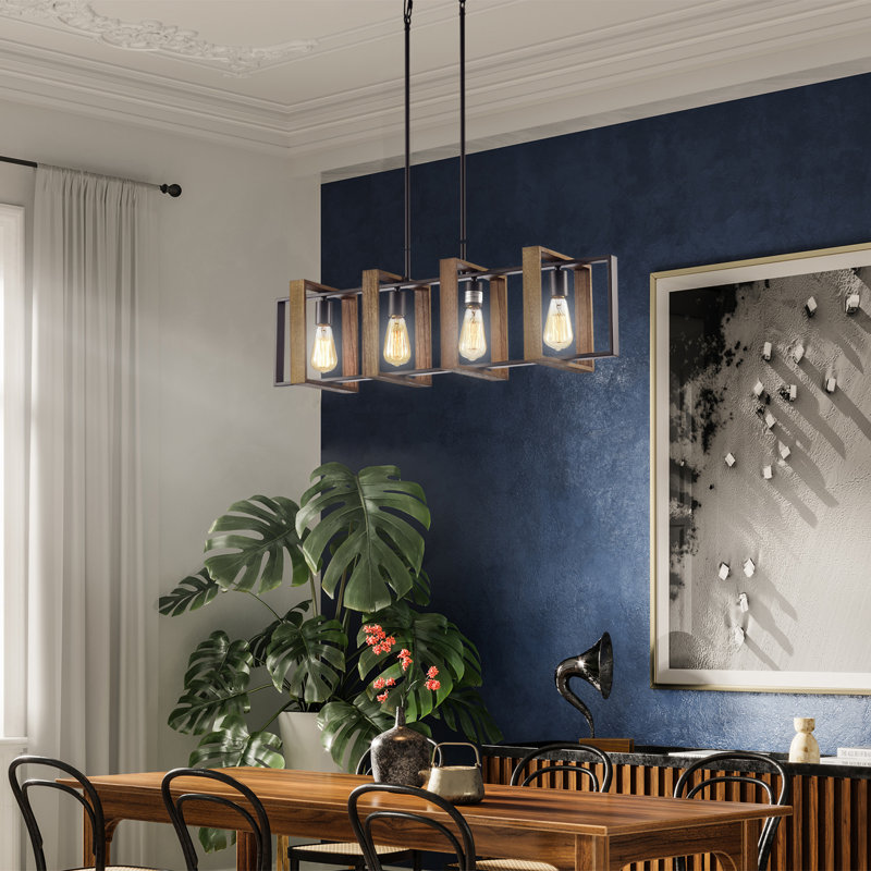 Tryphena 4 - Light Dimmable Square / Rectangle Chandelier