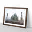 Mist over the Taj Mahal in India - Picture Frame Painting Print-56860385-56860388