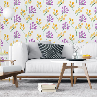 Dayven Peel & Stick Floral Roll
