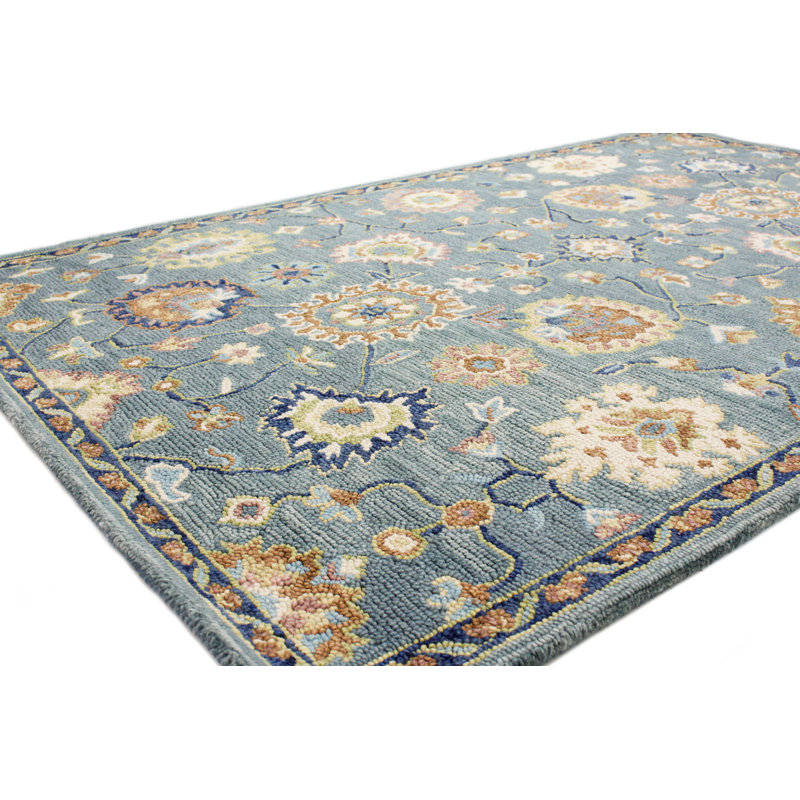 Arisela Wool Floral Indoor Rug, Rectangle 8'6" x 11'6"
