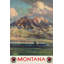 « montana », affiche rétro sur toile tendue-26129634