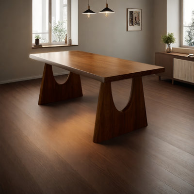 Tables de salle à manger rectangulaires modernes en bois massif