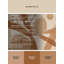 Tapis éclectique abstrait lavable à la machine en brun - reliure beige-1190115264