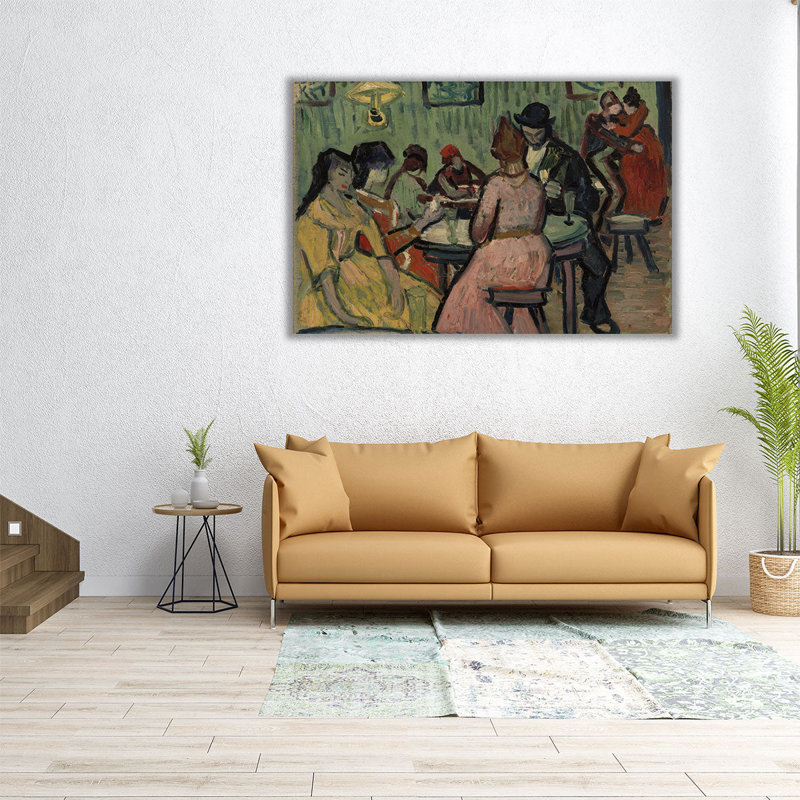 Le bordel, 1888 - reproduction d'art sur toile, H 40 po x l 60 po