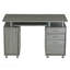 Bureau d'ordinateur complet avec rangement, gris-117463013