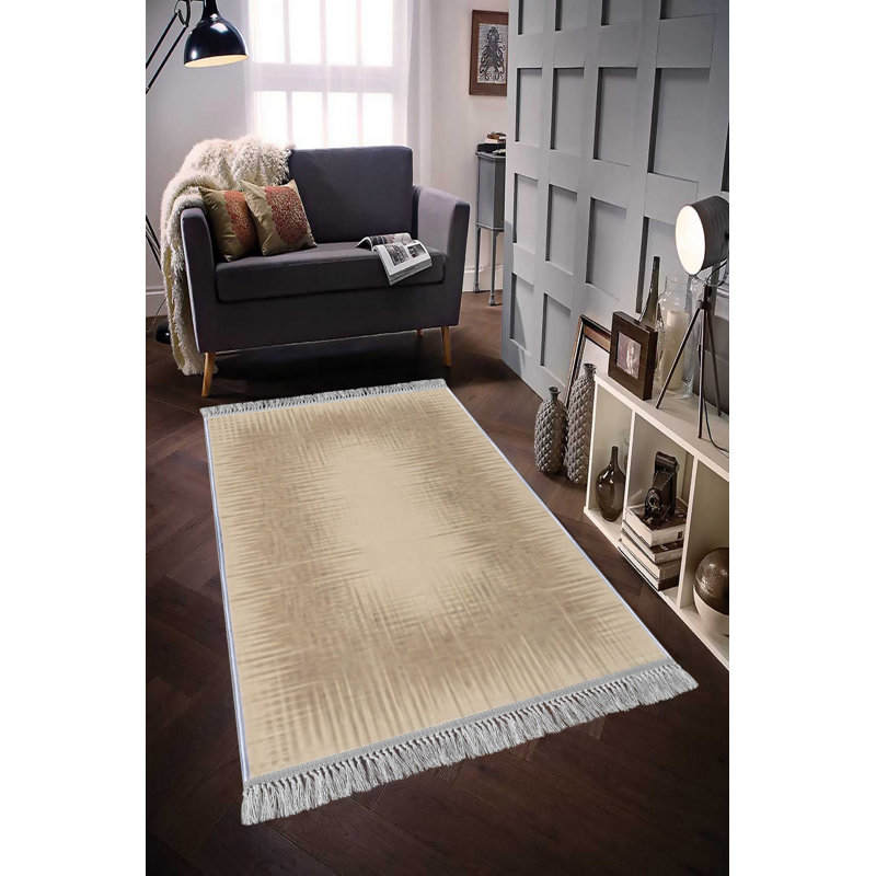 Luxurious Velvet Area Rug, 5.9 x 9.2 Feet | 100% Velvet Fabric, 100% Cotton Sole, 0.4 in Pile Height | Antibacterial, Non-Slip, Machine Washable | Elegant 3D Digital Print for Living Room & Bedroom Decor