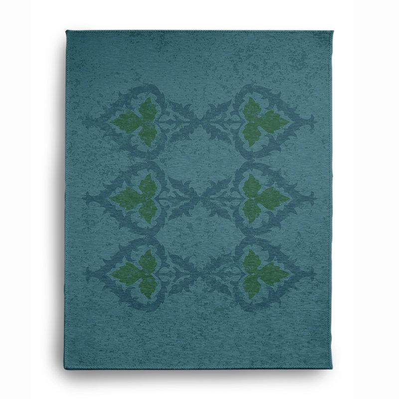 Monongah Chenille Abstract Indoor Rug, Rectangle 4' x 6'