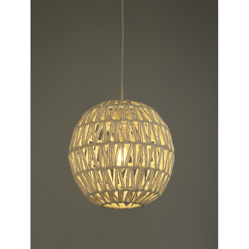 22cm H Round Lamp Shade ( Clip On ) in White