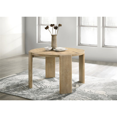 Table de salle à manger ronde 47 "Bruno Oak Finish
