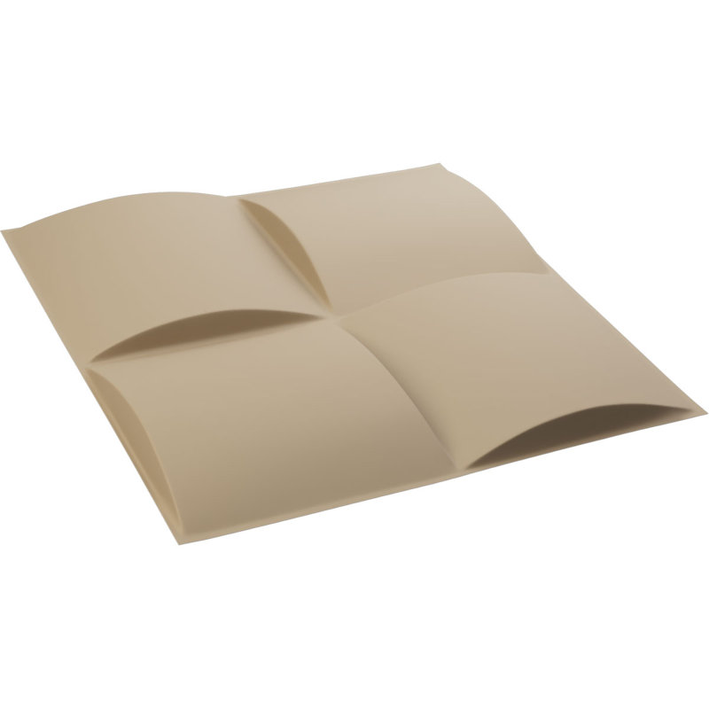 Panneau mural décoratif 3D Smith EnduraWall, Beige fumé satiné UltraCover