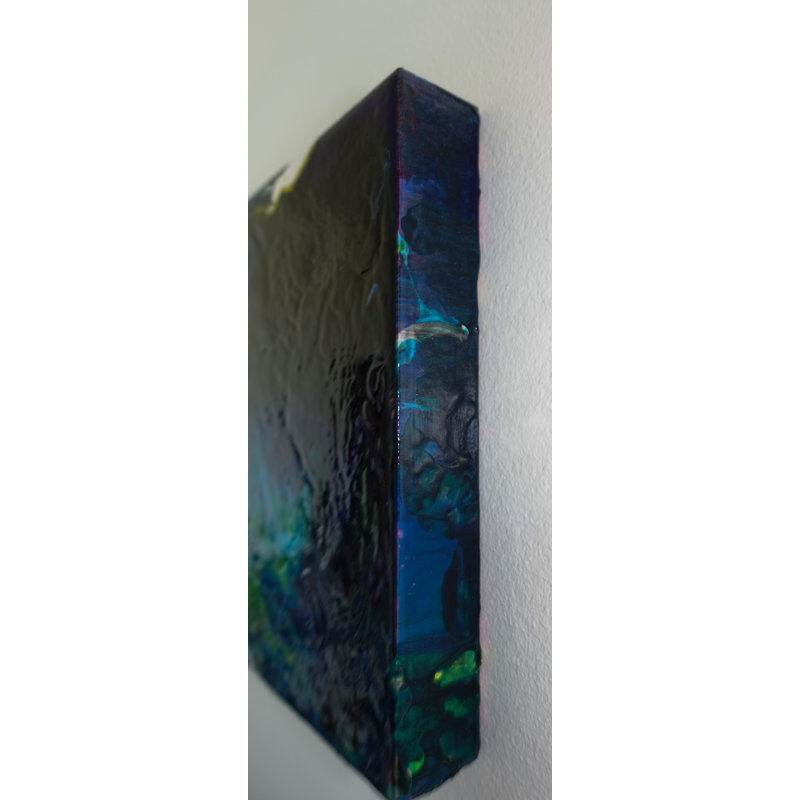 'Iridescent Night' - Wrapped Canvas Painting Print